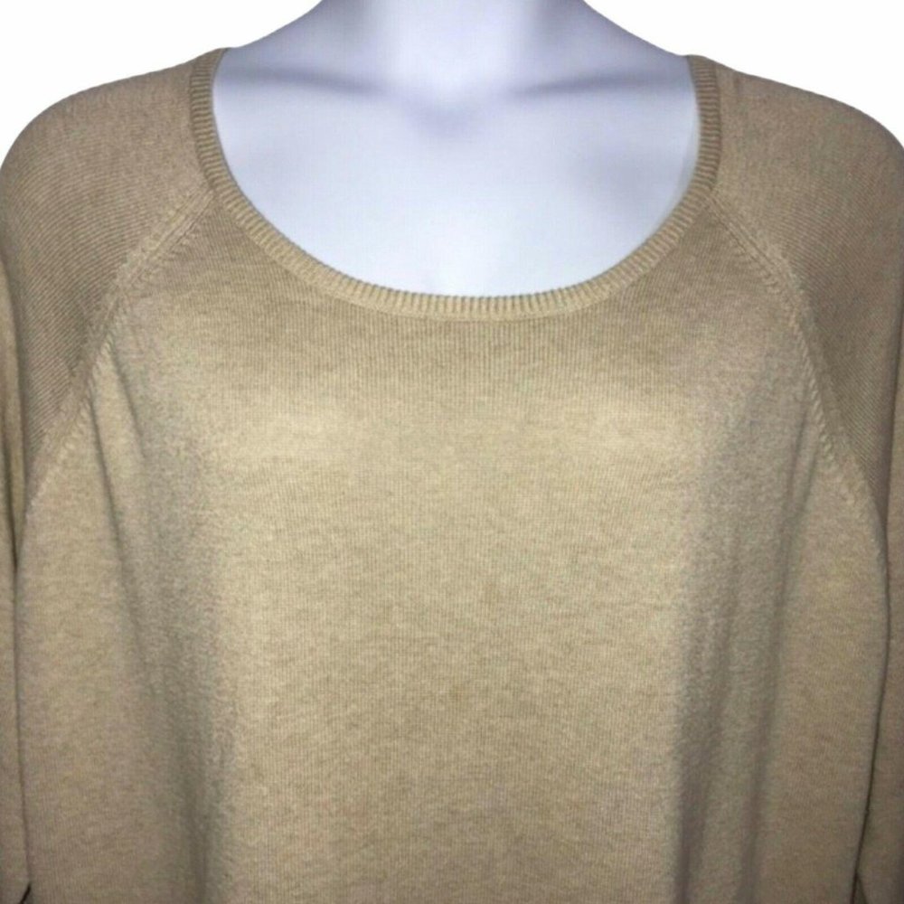 Lane Bryant Tan Lightweight Pullover Sweater 22/24 - Picture 2 of 5